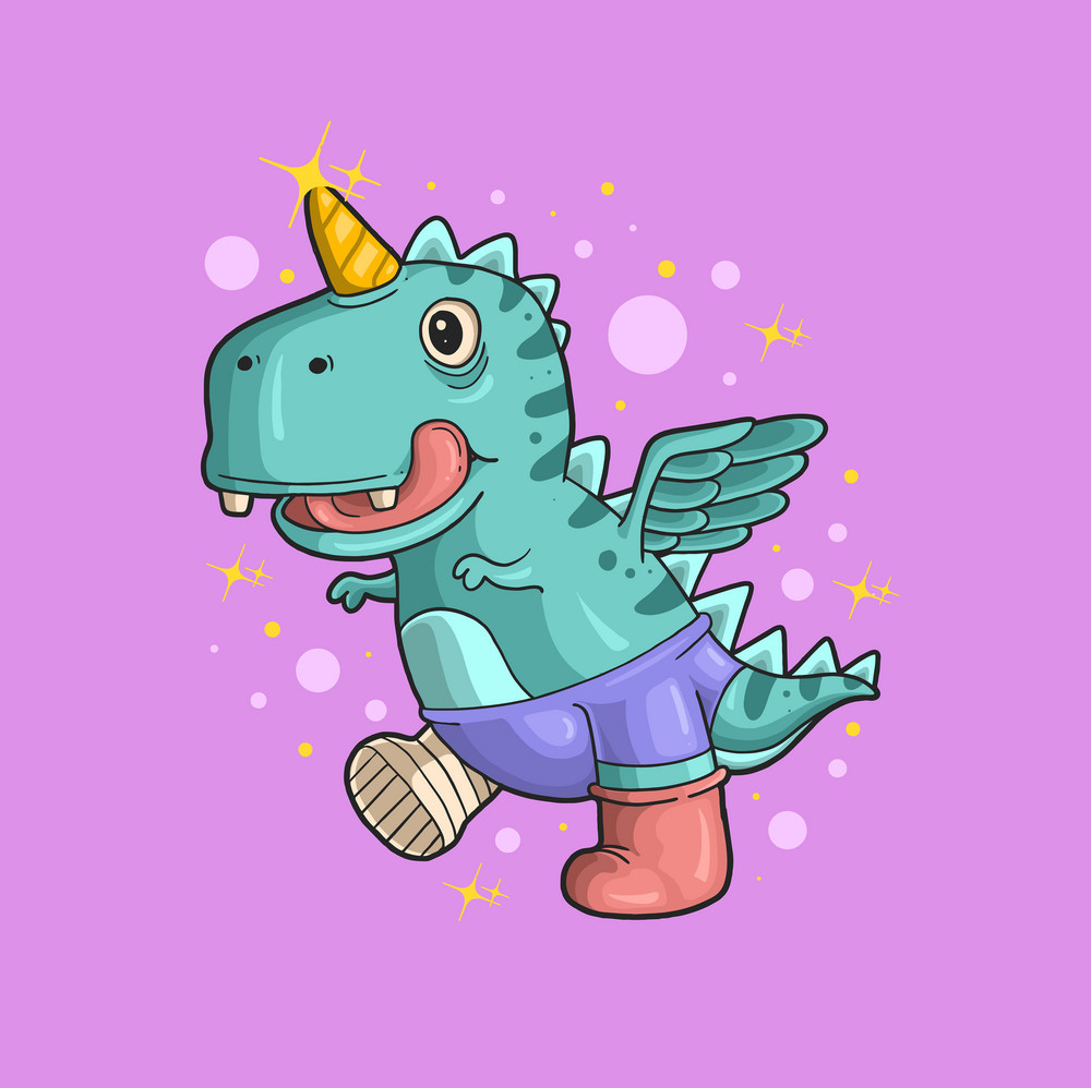 Super cool dinocorn image!